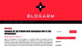 What Blogarm.net website looked like in 2019 (4 years ago)