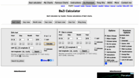 What Bazi-calculator.com website looked like in 2019 (4 years ago)