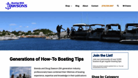 What Boatingwithdawsons.com website looked like in 2019 (4 years ago)