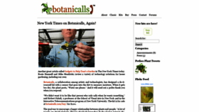 What Botanicalls.com website looked like in 2019 (4 years ago)
