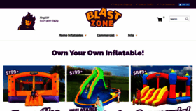 What Bouncehouses.com website looked like in 2019 (4 years ago)
