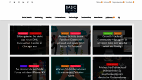 What Basicthinking.de website looked like in 2019 (5 years ago)