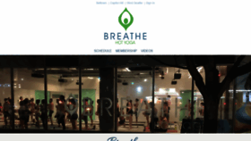 What Breathehotyoga.com website looked like in 2019 (4 years ago)