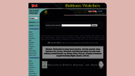 What Brittons-watches.co.uk website looked like in 2019 (4 years ago)