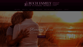 What Buchfuneral.com website looked like in 2019 (4 years ago)