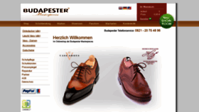 What Budapester-schuhe.de website looked like in 2019 (4 years ago)