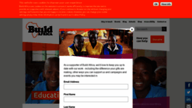 What Build-africa.org website looked like in 2019 (4 years ago)