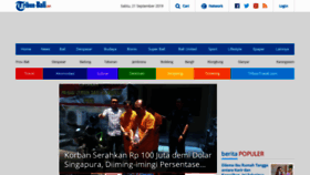 What Bali.tribunnews.com website looked like in 2019 (4 years ago)