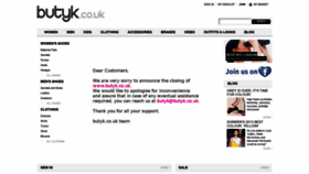 What Butyk.co.uk website looked like in 2019 (4 years ago)