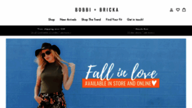 What Bobbiandbricka.com website looked like in 2019 (4 years ago)