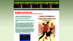 What Boomerparties.com website looked like in 2019 (4 years ago)