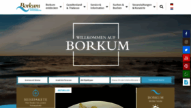 What Borkum.de website looked like in 2019 (4 years ago)