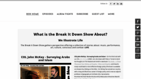 What Breakitdownshow.com website looked like in 2019 (4 years ago)