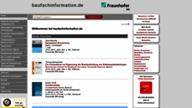 What Baufachinformation.de website looked like in 2019 (4 years ago)