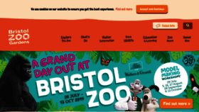 What Bristolzoo.org.uk website looked like in 2019 (4 years ago)