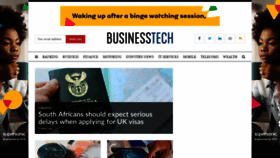 What Businesstech.co.za website looked like in 2019 (5 years ago)