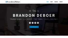 What Brandondeboer.com website looked like in 2019 (4 years ago)