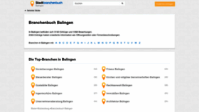 What Balingen.stadtbranchenbuch.com website looked like in 2019 (4 years ago)