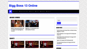 What Biggboss13online.com website looked like in 2019 (4 years ago)