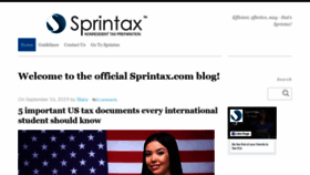 What Blog.sprintax.com website looked like in 2019 (4 years ago)
