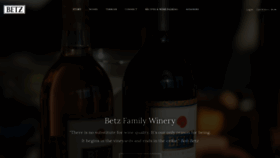 What Betzfamilywinery.com website looked like in 2019 (4 years ago)