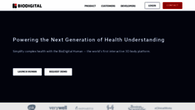 What Biodigitalhuman.com website looked like in 2019 (4 years ago)