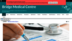 What Bridgemedicalcentre.co.uk website looked like in 2019 (4 years ago)