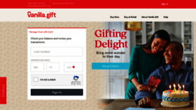 What Balance.vanillagift.com website looked like in 2019 (4 years ago)