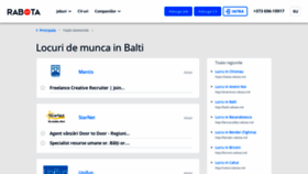 What Balti.rabota.md website looked like in 2019 (4 years ago)