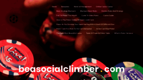 What Beasocialclimber.com website looked like in 2019 (4 years ago)