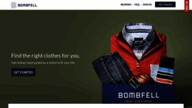 What Bombfell.com website looked like in 2019 (4 years ago)