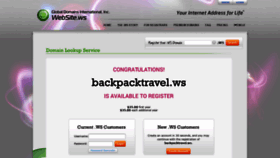 What Backpacktravel.ws website looked like in 2019 (4 years ago)