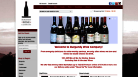 What Burgundywinecompany.com website looked like in 2019 (4 years ago)