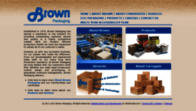 What Brownpak.com website looked like in 2019 (4 years ago)
