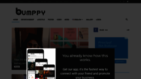 What Bumppy.com website looked like in 2019 (4 years ago)