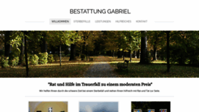 What Bestattung-gabriel.at website looked like in 2019 (4 years ago)
