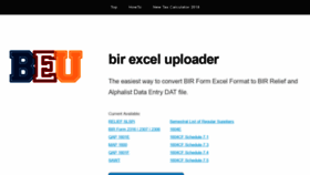 What Bir-excel-uploader.com website looked like in 2019 (4 years ago)