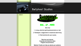 What Ballyhoostudios.com website looked like in 2019 (4 years ago)