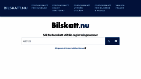 What Bilskatt.nu website looked like in 2019 (4 years ago)