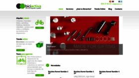 What Biciactiva.es website looked like in 2019 (4 years ago)