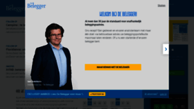 What Belegger.be website looked like in 2019 (4 years ago)