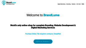 What Brandlume.com website looked like in 2019 (4 years ago)