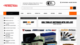 What Batterymasters.co.uk website looked like in 2019 (4 years ago)