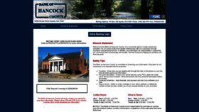 What Bankofhancock.com website looked like in 2019 (4 years ago)