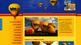 What Balon.cz website looked like in 2019 (4 years ago)