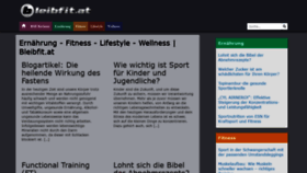 What Bleibfit.at website looked like in 2019 (4 years ago)