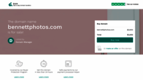 What Bennettphotos.com website looked like in 2019 (4 years ago)