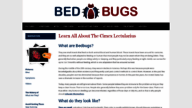 What Bedbugs.org website looked like in 2019 (4 years ago)