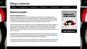 What Billigabatterier.com website looked like in 2019 (4 years ago)