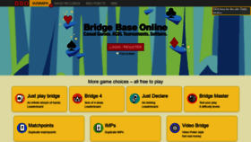 What Bridgebaseonline.com website looked like in 2019 (4 years ago)